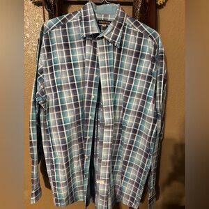 Stetson Men's Blue Plaid Shirt